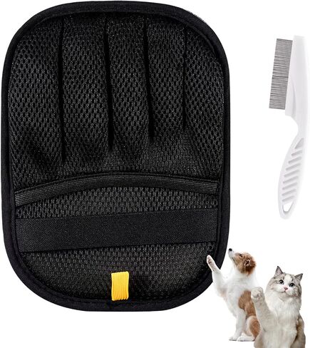 Cat Hair Gloves for Pet Hair Removal，Reusable Cats & Dog Pet Hair Remover Electrostatic Gloves for Pets Grooming,Furniture,Carpet,Car,Couch in Saudi Arabia