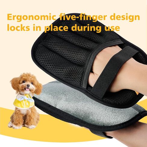 Cat Hair Gloves for Pet Hair Removal，Reusable Cats & Dog Pet Hair Remover Electrostatic Gloves for Pets Grooming,Furniture,Carpet,Car,Couch in Saudi Arabia