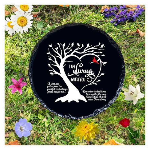 Sympathy Gift Garden Stone Memorial Plaque for Loss of Loved One, Unique Mom, Dad or Husband Bereavement Remembrance Grief & in Memory of Loved Ones Gift for Outdoor or Indoor Decor in Kuwait