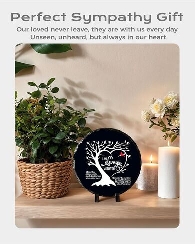 Sympathy Gift Garden Stone Memorial Plaque for Loss of Loved One, Unique Mom, Dad or Husband Bereavement Remembrance Grief & in Memory of Loved Ones Gift for Outdoor or Indoor Decor in Kuwait