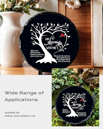 Sympathy Gift Garden Stone Memorial Plaque for Loss of Loved One, Unique Mom, Dad or Husband Bereavement Remembrance Grief & in Memory of Loved Ones Gift for Outdoor or Indoor Decor in Kuwait