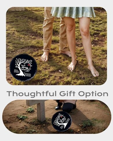 Sympathy Gift Garden Stone Memorial Plaque for Loss of Loved One, Unique Mom, Dad or Husband Bereavement Remembrance Grief & in Memory of Loved Ones Gift for Outdoor or Indoor Decor in Kuwait