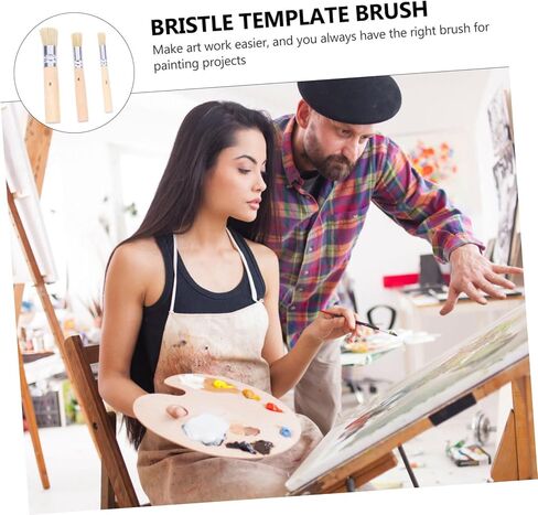 Homoyoyo 3SET DIY Art Crafts Paint Brush مجموعة stencil فرشاة in Saudi Arabia