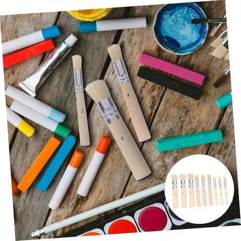 Homoyoyo 3SET DIY Art Crafts Paint Brush مجموعة stencil فرشاة in Saudi Arabia