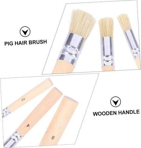 Homoyoyo 3SET DIY Art Crafts Paint Brush مجموعة stencil فرشاة in Saudi Arabia