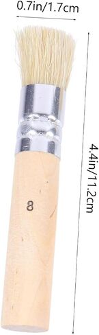 jojofuny 3set DIY Stencil Brush Set Natural Bristle Stencil Paint Brushes Wooden Handle for Boys and Girls Adults Beginners Artists in Saudi Arabia