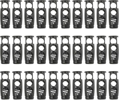PATIKIL 30PCS Metal Cord Locks for Drawstrings, Spring Cord Lock Toggles Stopper Clamp 2 Holes Adjustable Slider End Fastener in Kuwait