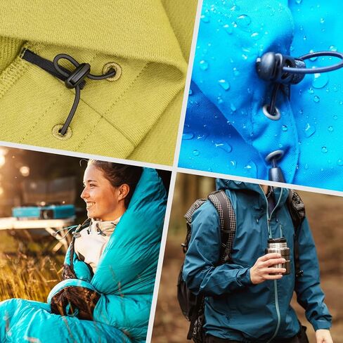 PATIKIL 30PCS Metal Cord Locks for Drawstrings, Spring Cord Lock Toggles Stopper Clamp 2 Holes Adjustable Slider End Fastener in Saudi Arabia