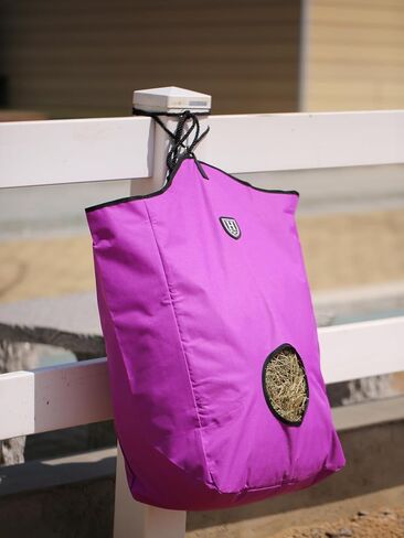 Harrison Howard Premium Date Horse Hay Bag Slow Feed Hay Bag مقاومة للماء حمل حصان كبير 3pcs الأرجواني in Saudi Arabia