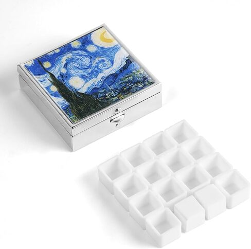 Handmade Watercolors Paint Set, 6 Shimmer Metallic Half Pans Solid Watercolor Paints,Mini Portable Travel Tin Box Glitter Sparkle Pearlescent Watercolour for Artists, Hobbyist.Macaroon in Saudi Arabia