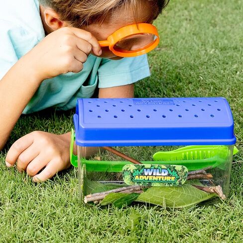 Wild Adventure Bug Catcher and Critter Shack Includes Tweezers and Magnifying Glass, Stem Toy Habitat for Indoor/Outdoor Insects, Educational Learning 3+ in Saudi Arabia