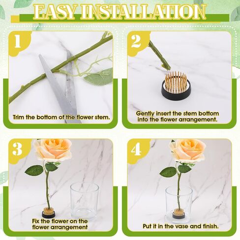 6 PCS Flower Frogs Supplies ، Flower Flower Usporting Ikebana Kenzan ، PIN حامل الأدوات الثابتة لتزيين تثبيت النبات ، 0.91 "، 1.02" ، 1.3 " in Kuwait