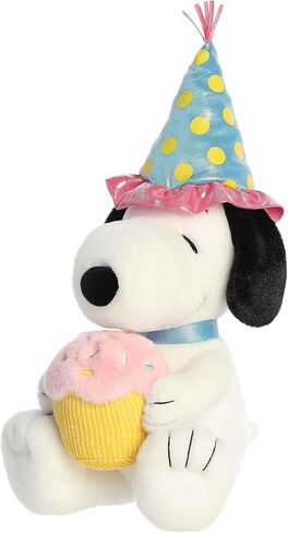 Aurora® Adorable Peanuts® Birthday Snoopy™ Stuffed Animal - Officially Licensed Toys for All Snoopy Fans - Nostalgic Gift for Adults and Birthday Celebrations - 12 Inches in Kuwait