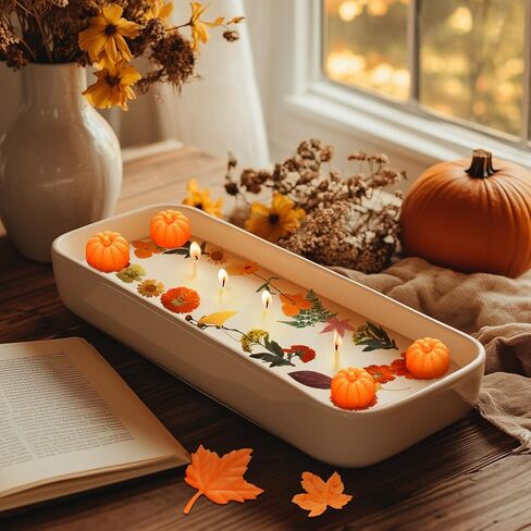 Janinka 108 PCS Fall Fall Pumpkin Silicone Candle Moulds Halloween Halloween 3D DIY Craft Resin Making Kit Epoxy Maple Ghost Craft for Fall Harvest Making Candle Fondant Soap Candy Clay Tools in Saudi Arabia