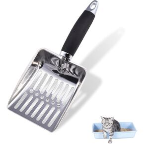 مغرفة القمامة القط ، مغرفة القمامة القط غير المصنفة من الفولاذ المقاوم للصدأ ، سبيكة الألومنيوم المطلية غير القصوى ، مغرفة معدنية متينة كيتي ، مجرفة عميقة ، مقبض طويل ، رافعة شقة صغيرة ، حجم كبير لصندوق القمامة القط in Kuwait