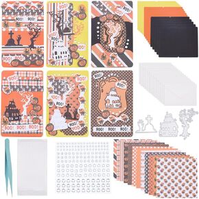 FREEBLOSS 15 Set DIY Card Making Kit for Adults Halloween Card Making Kits Handmade Greeting Card Kit for Birthday Wedding Congratulation Halloween Party Favors Scrapbooking Supplies in Kuwait