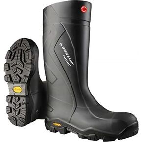DUNLOP Protective Footwear, CC22A33, Purofort+ Expander Full Safety with Vibram Sole, 100% Waterproof, PVC, Lightweight and Durable in Saudi Arabia