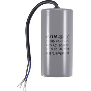 مكثف تشغيل Uxcell CBB60 50 فائق التوهج 450 فولت تيار متردد 2 أسلاك 50/60 هرتز اسطوانة 105 × 50 مم مع محطة لمحرك مضخة المياه ضاغط الهواء in Kuwait