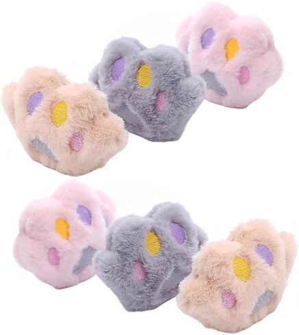 6pcs القط أفخم مع Catnip لطيف Cat Cat Claw محشو الحيوانات الأليفة للقطط الداخلية النشطة تشارك مضغ الخدش متعة لوقت لا نهاية له in Saudi Arabia