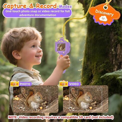 Borescope Snake Camera Camera مع الأنبوب الخفيف والمرن للأطفال - لعبة العلوم العلمية التعليمية للبنين والبنات الذين تتراوح أعمارهم بين 3 و 10 سنوات ، عيد ميلاد للاستكشاف الطبيعي - الأرجواني in Kuwait