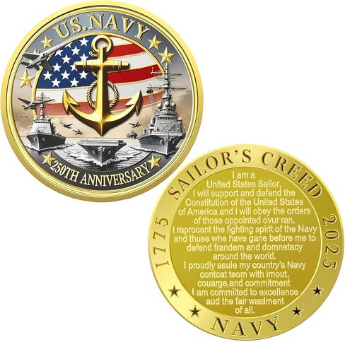 Navy Marine Corps 250 Coins الذكرى المعدنية ، العملات المعدنية التحدي العسكرية- الهدية المعدنية المعدنية القابلة للتحصيل القابلة للتحصيل ، 1.77 بوصة in Kuwait