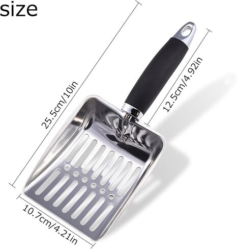مغرفة القمامة القط ، مغرفة القمامة القط غير المصنفة من الفولاذ المقاوم للصدأ ، سبيكة الألومنيوم المطلية غير القصوى ، مغرفة معدنية متينة كيتي ، مجرفة عميقة ، مقبض طويل ، رافعة شقة صغيرة ، حجم كبير لصندوق القمامة القط in Kuwait