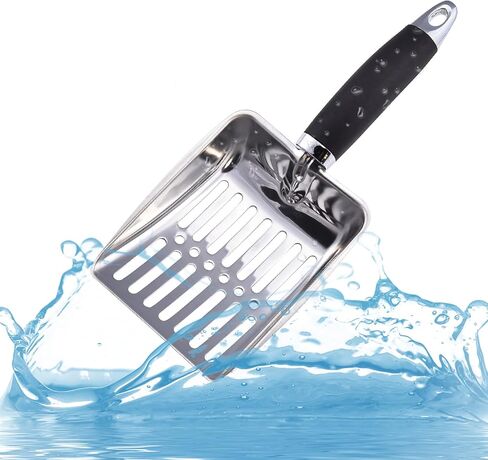 مغرفة القمامة القط ، مغرفة القمامة القط غير المصنفة من الفولاذ المقاوم للصدأ ، سبيكة الألومنيوم المطلية غير القصوى ، مغرفة معدنية متينة كيتي ، مجرفة عميقة ، مقبض طويل ، رافعة شقة صغيرة ، حجم كبير لصندوق القمامة القط in Kuwait