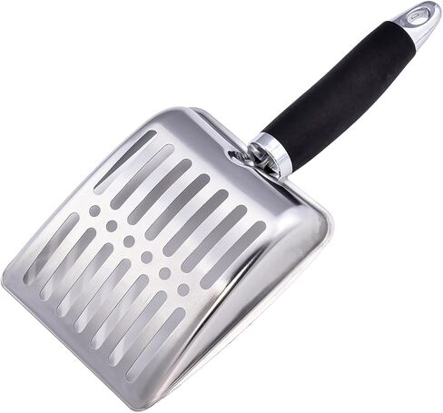 مغرفة القمامة القط ، مغرفة القمامة القط غير المصنفة من الفولاذ المقاوم للصدأ ، سبيكة الألومنيوم المطلية غير القصوى ، مغرفة معدنية متينة كيتي ، مجرفة عميقة ، مقبض طويل ، رافعة شقة صغيرة ، حجم كبير لصندوق القمامة القط in Kuwait