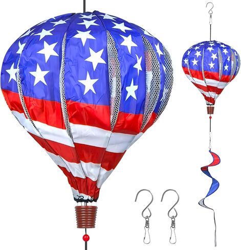 2pcs عملاق قوس قوس قزح بالون البالون المغازل الرياح 14 "W × 59" H كبيرة متعددة الألوان الزخارف الزخارف الزخارف لزخارف الحديقة في الهواء الطلق الفناء in Kuwait