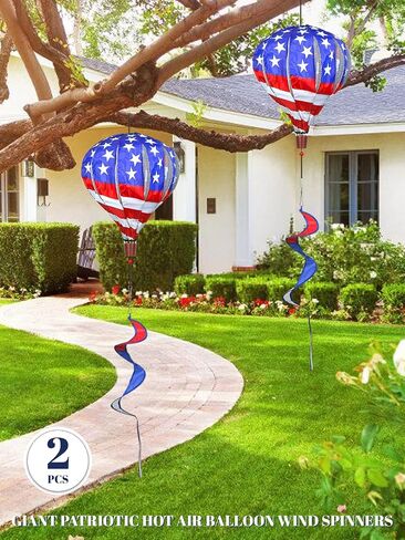 2pcs عملاق قوس قوس قزح بالون البالون المغازل الرياح 14 "W × 59" H كبيرة متعددة الألوان الزخارف الزخارف الزخارف لزخارف الحديقة في الهواء الطلق الفناء in Kuwait