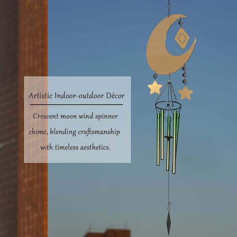 4Pack 8inch Sublimation Wind Spinner Blanks 3D Aluminum Metal Wind Sculpture Kinetic Spinners for Yard and Garden Indoor Art Ornaments Hanging Decoration (Moon) in Kuwait