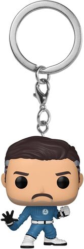 Funko Pop! Keychain: The Fantastic Four: First Steps - Mister Fantastic - Fantastic Four (2025) Novelty Keyring - Collectable Mini Figure - Stocking Filler - Gift Idea - Official Merchandise in Saudi Arabia