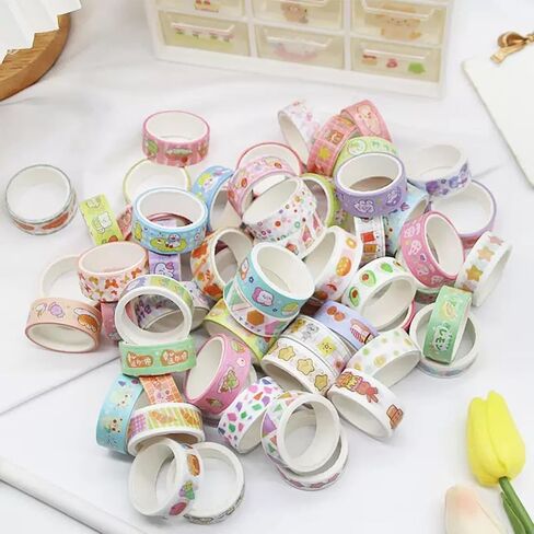 60 Rolls Holiday Washi Tape Set - Tape Tape Decorative ins شريط ملون ، شريط واش in Saudi Arabia