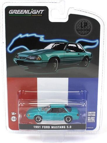 1/64 1991 Ford Mustang 5.0 Calypso Green Coupe 51502 in Saudi Arabia