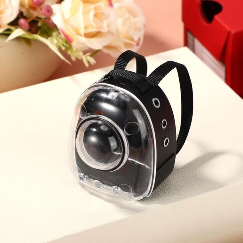 Backpack for Doll, Adorable Realistic Doll Mini Backpack Accessories Perfect for Collectors & Fashion Display (Black) in Saudi Arabia