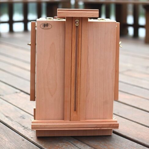 Tabletop Easel Adjustable Portable Wood Sketchbox for Painting Folded Height: 56-92cm for Art Supplies Painters Adult Student Artist Beginner in Saudi Arabia