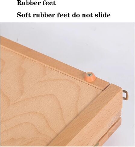 Folding Sketching Board Wood Tabletop Easel Storage Box Adjustable Desktop Drawing Easel for Beginners and Professionals in Saudi Arabia