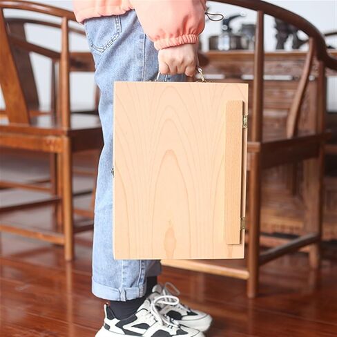 Folding Sketching Board Wood Tabletop Easel Storage Box Adjustable Desktop Drawing Easel for Beginners and Professionals in Saudi Arabia