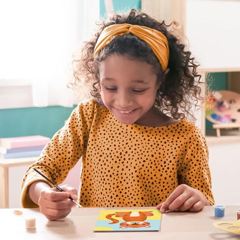 Ravensburger - Wild Tiger Crart Paint by Numbers Kit | المرح والفنون السهل DIY للأطفال الذين يبلغون من العمر 7 سنوات | فكرة هدية إبداعية لأعياد الميلاد والأعياد in Kuwait