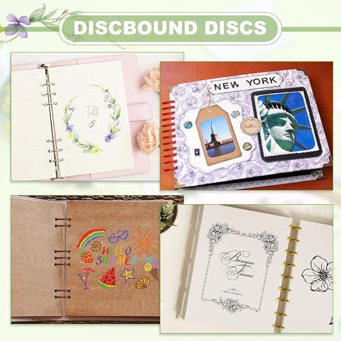 أقراص ملزمة للكتاب البلاستيكي Uxcell ، 11pcs 35mm Discbound Discbound Discbound Discs Ring Ring for Diy Notebooks Planner ، Silver in Saudi Arabia