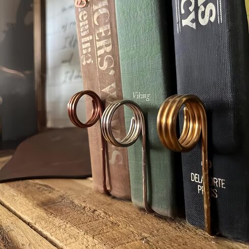 Upgrade Book Holder Ring Bookmark Metal Thumb Book Page Holder,Finger Ring Book Opener Holder for Book Lovers Reading Women, Men, Light Weight Book Opener Tool (Gold) in Saudi Arabia