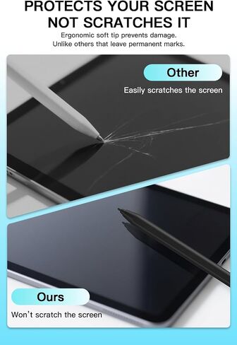 القلم المتطرف للغاية-EMR Digital Pen لكاتب 2 & Kindle الرائع ، 4096 مستويات الضغط ، دعم الميل ، رفض النخيل ، نصائح متينة ، مرفق مغناطيسي ، 0.01 ملم ممحاة الدقة 0.01 ملم in Saudi Arabia