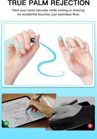 القلم المتطرف للغاية-EMR Digital Pen لكاتب 2 & Kindle الرائع ، 4096 مستويات الضغط ، دعم الميل ، رفض النخيل ، نصائح متينة ، مرفق مغناطيسي ، 0.01 ملم ممحاة الدقة 0.01 ملم in Saudi Arabia