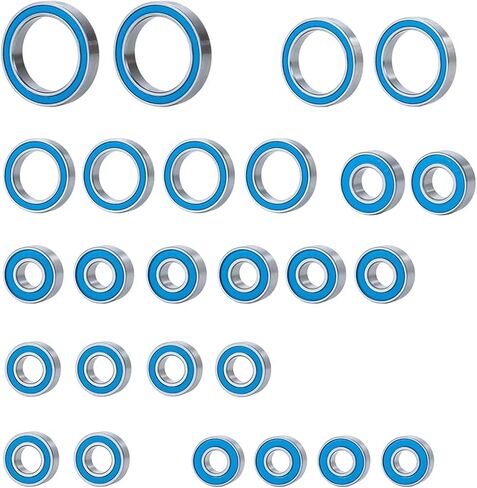 Compatible with Traxxas for TRX-4 1/10 RC Crawler Car Upgrade Parts Accessories 26PCS Rubber Sealed Ball Bearing Kit RC Car Accessories in Saudi Arabia