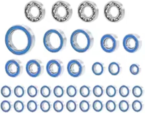 Compatible with Axial for SCX10 III AXI03007 1/10 RC Crawler Car Upgrade Parts 38Pcs Metal Wheel Hub Sealed Bearing Kit RC Car Accessories in Saudi Arabia