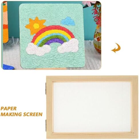 Homoyooo DIY Making Making Kit للبنين والبنات 2pcs صنع الورق الخشبي الشاشة in Saudi Arabia