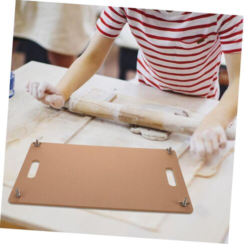 Artibetter Clay Fluging Board مع أداة صياغة محمولة مقبض مقبض من أجل تدحرج الطين الدقيق والنحت لمشاريع الفخار والسيراميك DIY كبيرة in Saudi Arabia