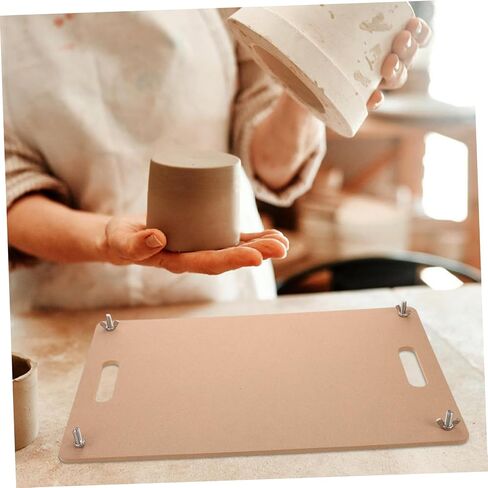 Artibetter Clay Fluging Board مع أداة صياغة محمولة مقبض مقبض من أجل تدحرج الطين الدقيق والنحت لمشاريع الفخار والسيراميك DIY كبيرة in Saudi Arabia