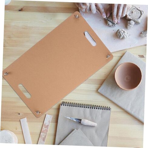 Artibetter Clay Fluging Board مع أداة صياغة محمولة مقبض مقبض من أجل تدحرج الطين الدقيق والنحت لمشاريع الفخار والسيراميك DIY كبيرة in Saudi Arabia
