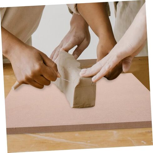 Housoutil Wooden Clay Drying Board Fiberboard for Pottery and Ceramic Art Square Clay Wedging Board for Studio and Outdoor Activities 30cm in Saudi Arabia